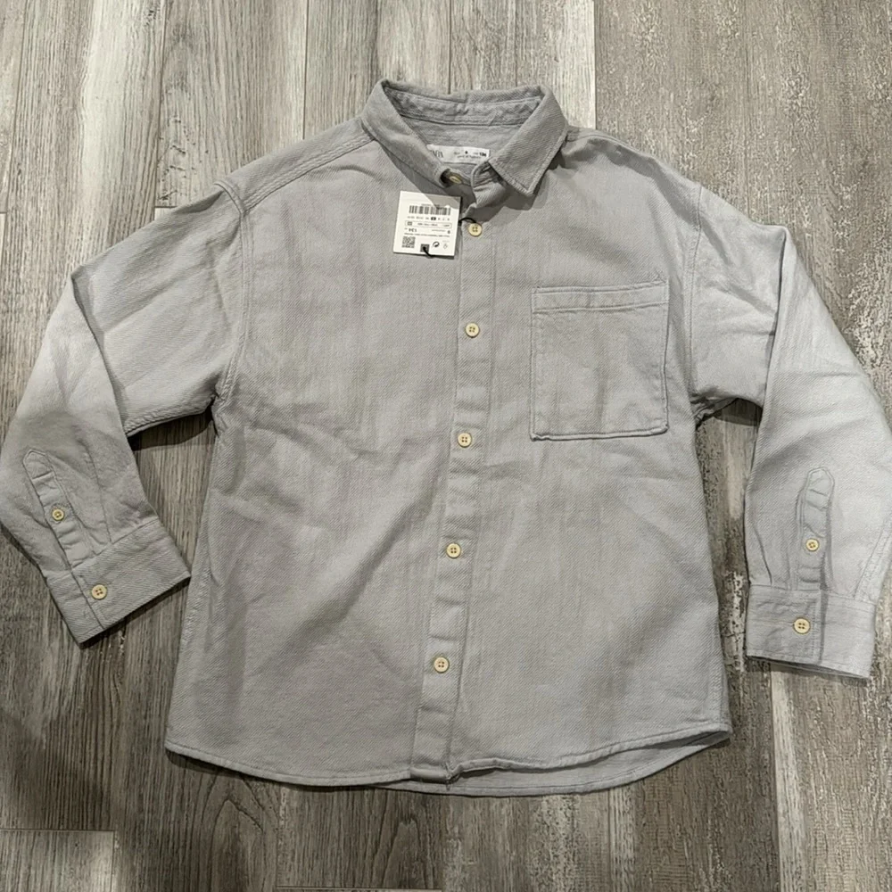Zara Fine-Waled Pocket Shirt